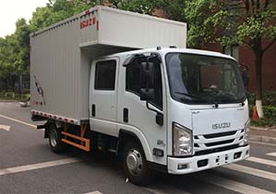 Dobra cena. 5-osobowa izolowana ciężarówka 126hp Isuzu Delivery Van Przesyłka ręczna Wysoka kabina w Internecie