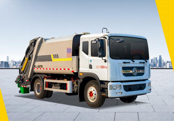Dobra cena. Dongfeng 13-Square Kompresowany śmieci ciężarówka z tylnym napędem Diesel 4 × 2 Przesyłka ręczna w Internecie