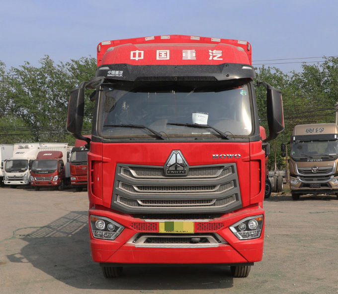 Czerwona 8x2 ciężarówka Diesel ciężarówka 316/429 KM 4
